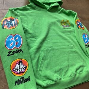 Chrome Hearts Matty Boy Sex Records Hoodie Green